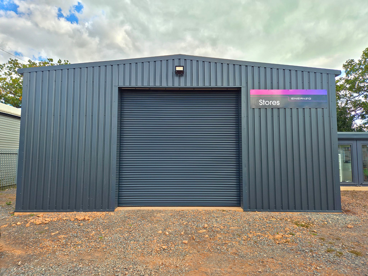 Commercial steel clad building